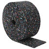 vidaXL Rollo de gr&aacute;nulos de caucho Negro 1000 x 12 x 0,8 cm Goma