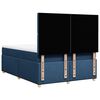 vidaXL Cama box spring con colch&oacute;n tela azul 140x190 cm