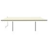 vidaXL Toldo retr&aacute;ctil manual con postes crema 6x3,5 m