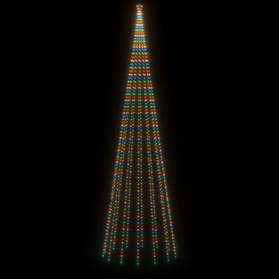 vidaXL Árbol de Navidad con pincho 1134 LED de colores 800 cm