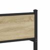 vidaXL Estructura de cama sin colchón metal roble Sonoma 150x200 cm
