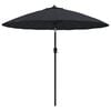 vidaXL Sombrilla de jard&iacute;n con palo de aluminio negro 250 cm