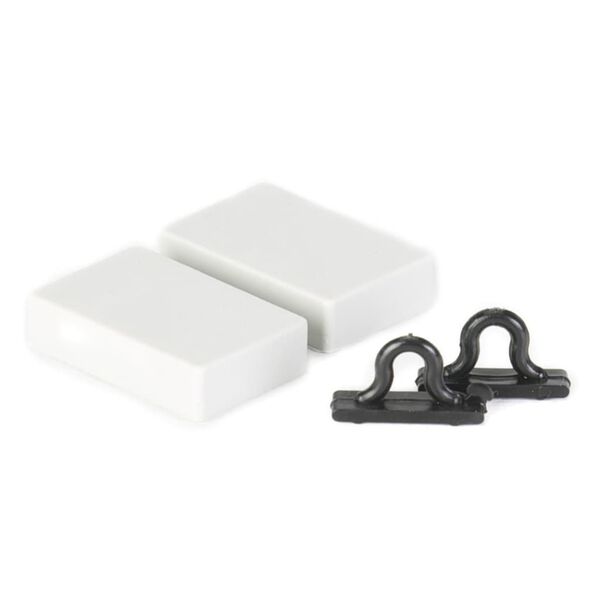 Travellife Cortina antimoscas Chenille gris blanco y azul 185x56 cm