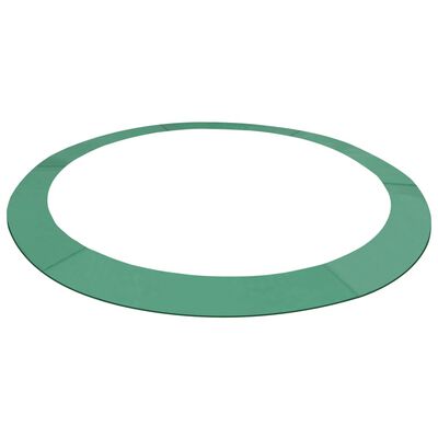 vidaXL Alfombrilla de seguridad cama elástica PE redonda verde 3,96m