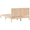 vidaXL Cama extralarga sin colch&oacute;n madera maciza 140x210 cm