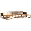 vidaXL Conjunto de sof&aacute;s de exterior 6 uds. Natural