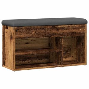 vidaXL Zapatero madera de ingenier&iacute;a madera vieja 82x32x45,5 cm