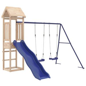 vidaXL Parque infantil de exterior madera maciza de pino
