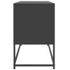 vidaXL Mueble para TV de acero negro 100,5x39x60,5 cm
