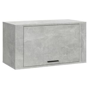 vidaXL Zapatero pared contrachapada gris hormig&oacute;n 70x35x38 cm