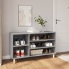 vidaXL Mueble zapatero madera contrachapada gris Sonoma 102x36x60 cm