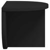 vidaXL Estante de pared 2 pcs Negro 38 x 19 x 19 cm