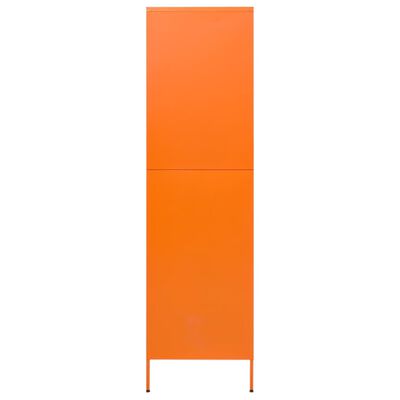 vidaXL Armario de acero naranja 90x50x180 cm