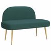 vidaXL Banco tapizado con respaldo Verde oscuro 110 x 60 x 76 cm