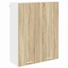 vidaXL Mueble colgante con puerta Roble Sonoma 80 x 31 x 100 cm