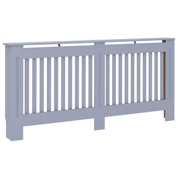 vidaXL Cubierta para radiador MDF gris antracita 172x19x81,5 cm