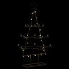 vidaXL Árbol de Navidad para decoración metal negro 105 cm