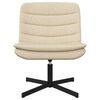 vidaXL Silla giratoria Crema 63 x 75 x 76 cm tela