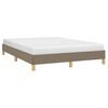 vidaXL Cama sin colch&oacute;n tela gris taupe 140x190 cm