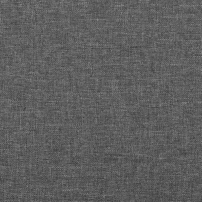 vidaXL Cama box spring con colchón tela gris oscuro 180x200 cm