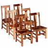 vidaXL Sillas de comedor 6 unidades madera maciza