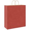vidaXL Bolsas de papel con asas 250 uds rojo 45x17x48 cm