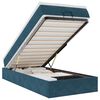 vidaXL Estructura cama otomana colch&oacute;n terciopelo azul oscuro