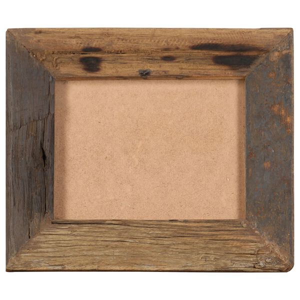 vidaXL Marcos de fotos 2 uds madera maciza reciclada y vidrio 25x30 cm