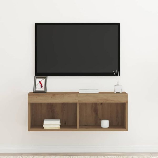 vidaXL Conjunto de mueble de TV Roble artisan 80 x 30 x 30 cm