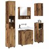 vidaXL Juego de muebles de ba&ntilde;o Montaje en la pared 5 pcs Madera Vieja