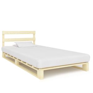 vidaXL Estructura cama palets sin colch&oacute;n madera maciza pino 100x200cm