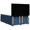 vidaXL Cama box spring con colch&oacute;n tela azul 140x190 cm