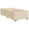 vidaXL Cama box spring con colch&oacute;n tela color crema 90x200 cm