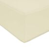 vidaXL Coj&iacute;n para sof&aacute; de exterior Crema 60 x 60 x 8 cm Poli&eacute;ster
