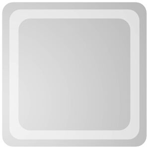 vidaXL Espejo de ba&ntilde;o LED Transparente 40 x 40 cm vidrio templado