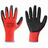 vidaXL Guantes de Trabajo 12 uds. Rojo y Negro 9 / l