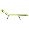 vidaXL Tumbona plegable 1-persona Verde 182 x 55 x 85.5cm Metal