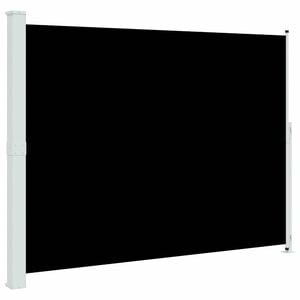 vidaXL Toldo lateral retr&aacute;ctil para patio negro 220x300 cm