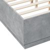 vidaXL Estructura de cama madera de ingenier&iacute;a gris hormig&oacute;n 120x190cm