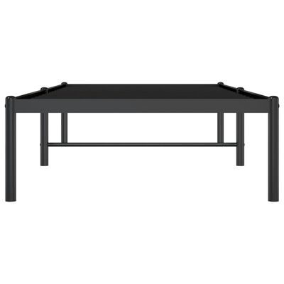 vidaXL Estructura de cama metal negro 75x190 cm