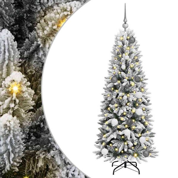 vidaXL &Aacute;rbol de Navidad artificial 150 cm PVC y Pl&aacute;stico y Acero y PE