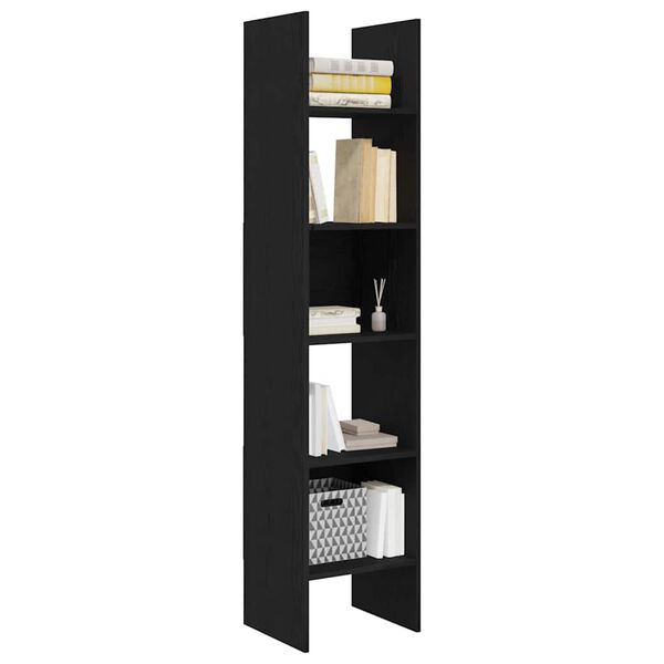 vidaXL Librer&iacute;a Roble Negro 40 x 35 x 180 cm Madera de ingenier&iacute;a