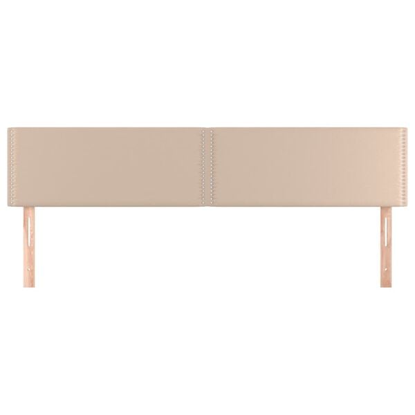 vidaXL Cabeceros capuchino 160x5x78/88 cm cuero sint&eacute;tico