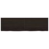 vidaXL Encimera de ba&ntilde;o madera tratada marr&oacute;n oscuro 140x40x(2-6) cm