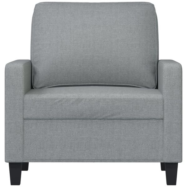 vidaXL Sill&oacute;n de tela gris claro 60 cm