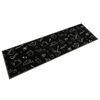 vidaXL Alfombra de cocina lavable terciopelo negro Morning 45x150 cm