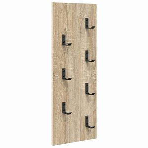 vidaXL Perchero de pared Roble Sonoma 30 x 1,5 x 80 cm