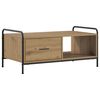 vidaXL Mesa de centro Roble artisan 90 x 49 x 41 cm
