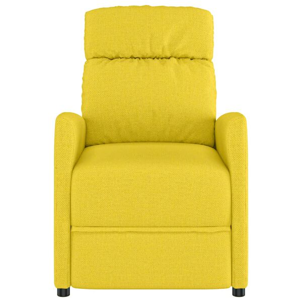 vidaXL Sill&oacute;n elevable tela amarillo claro