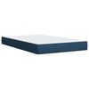 vidaXL Cama box spring con colch&oacute;n tela azul 120x190 cm